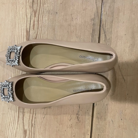 Aida jewel nude buckle flat in size 42 New without box - Picture 3 of 5